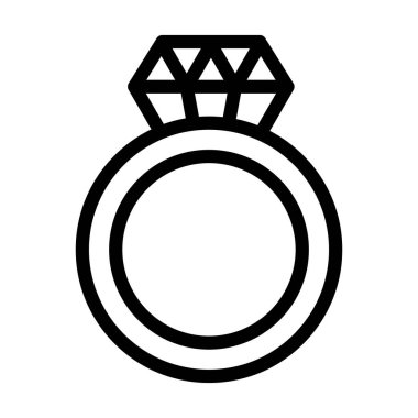 Kişisel ve Ticari Kullanım İçin Kuyumcu Kalın Çizgi Simgesi