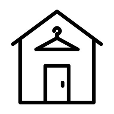 Soyunma Odası Kalın Hat Kişisel ve Ticari Kullanım Simgesi