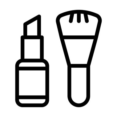 Kişisel ve ticari kullanım için Kozmetik Vektörü Kalın Çizgi Simgesi