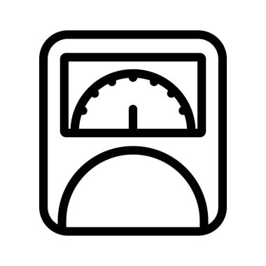 Kişisel ve ticari kullanım için Ağırlık Boyutlandırıcı Kalın Çizgi Simgesi