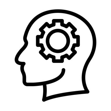 Kişisel ve ticari kullanım için Cyborg Vektör Kalın Çizgi Simgesi