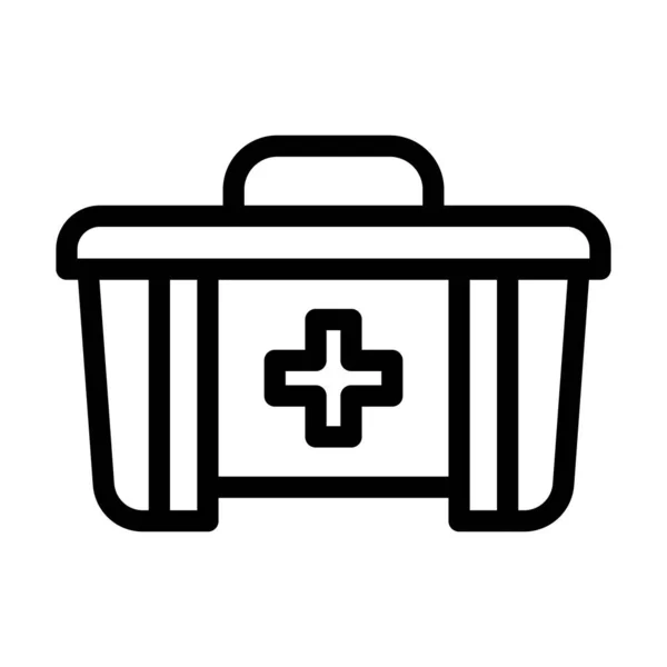 First Aid Vector Thick Line Εικονίδιο Για Προσωπική Και Εμπορική — Διανυσματικό Αρχείο
