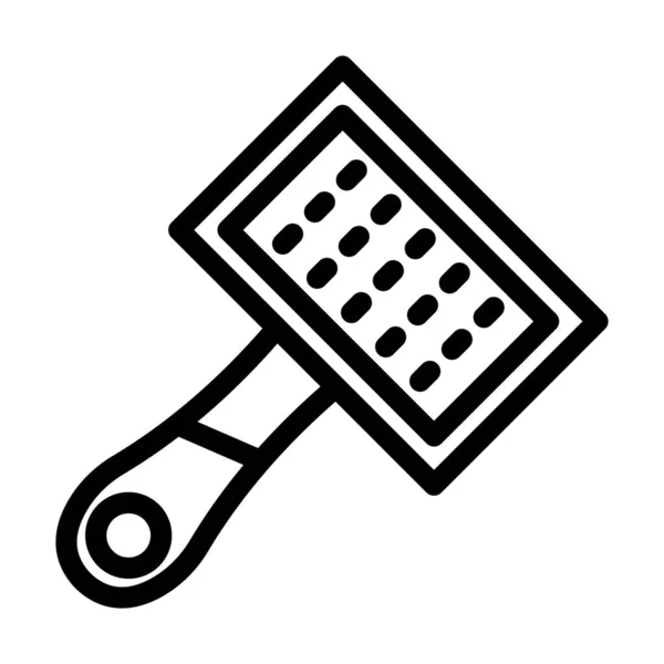 Frisur Vector Thick Line Icon Für Den Persönlichen Und Kommerziellen — Stockvektor