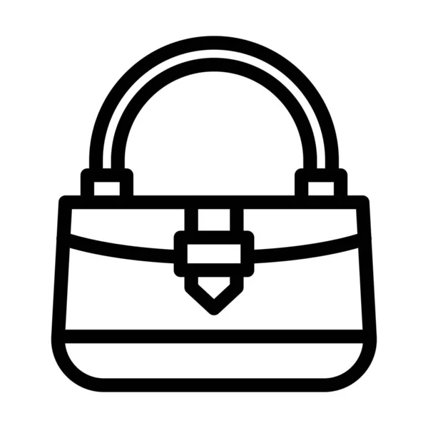 Modisches Bag Vector Thick Line Icon Für Den Persönlichen Und — Stockvektor