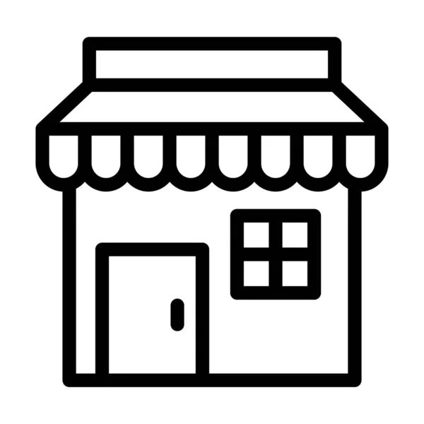 Символ Толстой Линии Супермаркета Личного Коммерческого Использования — стоковый вектор