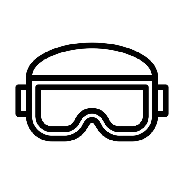 Glasses Vector Thick Line Icon Personal Commercial Use — 스톡 벡터