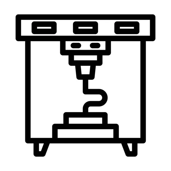 Icono Línea Gruesa Vectores Impresora Para Uso Personal Comercial — Archivo Imágenes Vectoriales