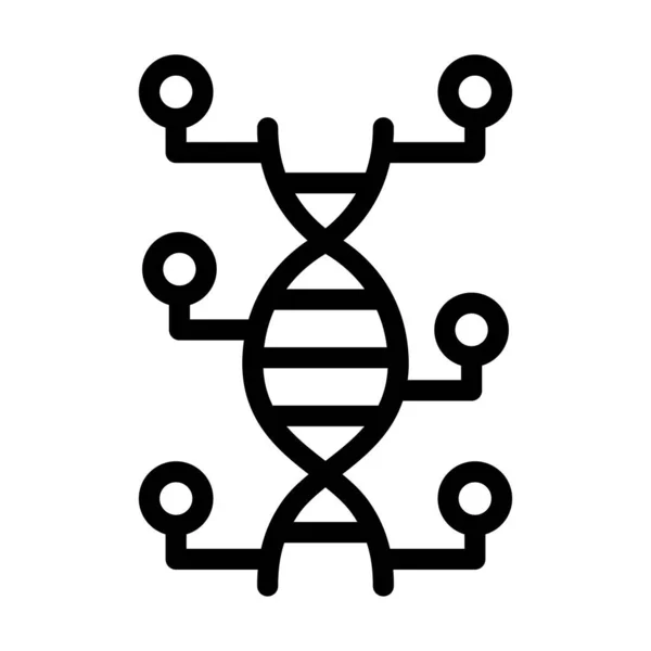 Genetische Modifikation Vector Thick Line Icon Für Den Persönlichen Und — Stockvektor