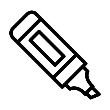 Kişisel ve ticari kullanım için Vurgulayıcı Kalın Çizgi Simgesi