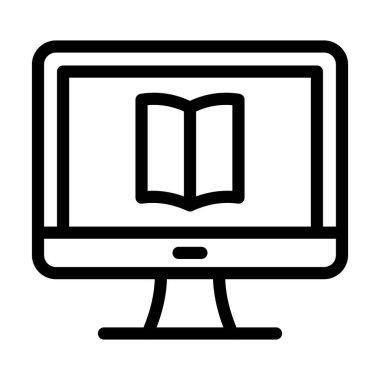 Kişisel ve Ticari Kullanım İçin Ewing Vektörü Kalın Çizgi Simgesi