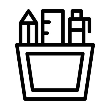 Kişisel ve ticari kullanım için Kırtasiye Vektörü Kalın Çizgi Simgesi