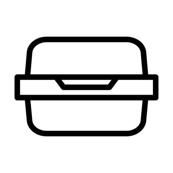 Lunch Bag Vector Dikke Lijn Pictogram Voor Persoonlijk Commercieel Gebruik — Stockvector