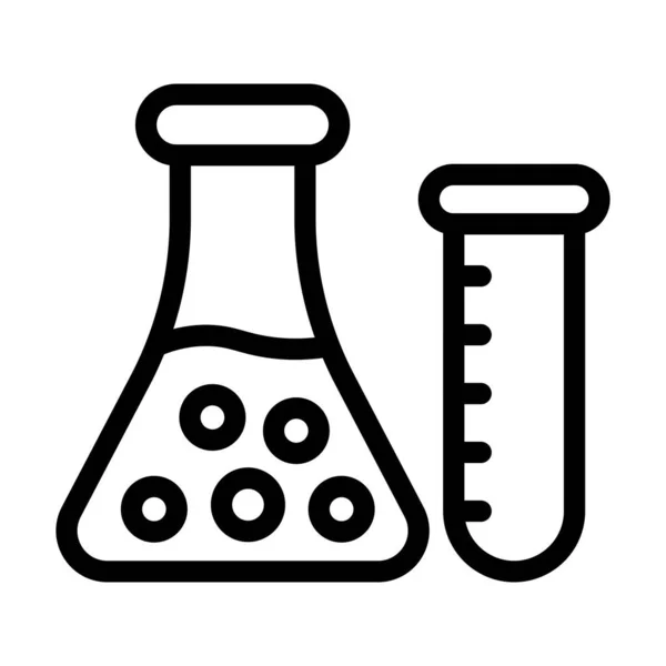 Chemistry Vector Thick Line Icon Personal Commercial Use — Stockový vektor