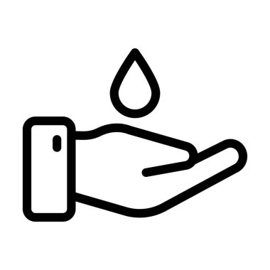 Kişisel ve ticari kullanım için Nemlendirici Vektör Kalın Çizgi Simgesi