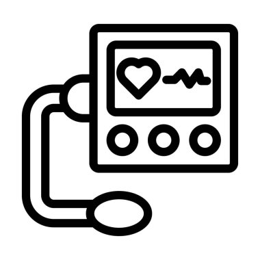 Kişisel ve ticari kullanım için BP Makinesi Kalın Çizgi Simgesi