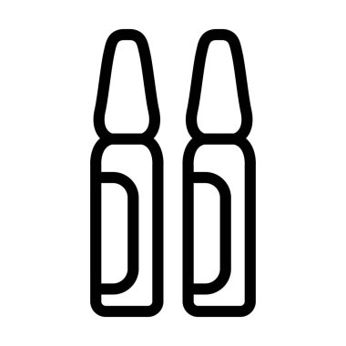 Kişisel ve ticari kullanım için Ampul Vektör Kalın Çizgi Simgesi