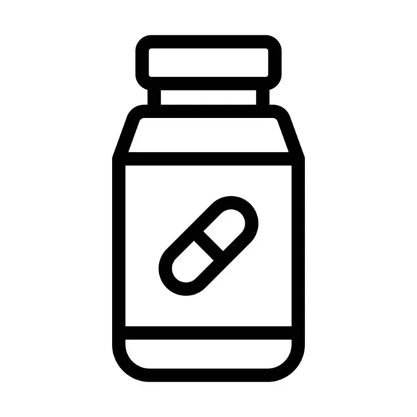 Φάρμακα Διάνυσμα Παχιά Γραμμή Εικονίδιο Για Προσωπική Και Εμπορική Χρήση — Διανυσματικό Αρχείο