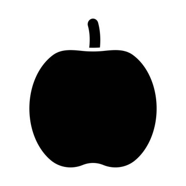 Kişisel ve ticari kullanım için Elma Vektörü Kabartma Simgesi