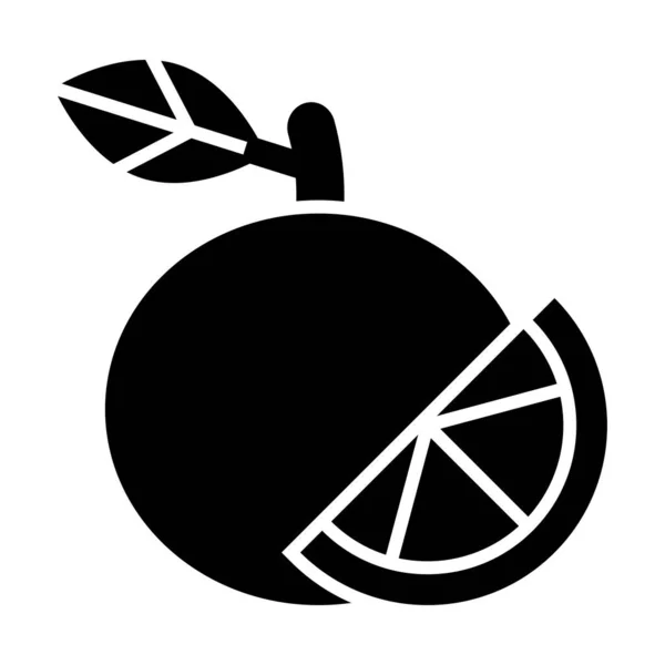 Clementine Vector Glyph Icon Para Uso Personal Comercial — Archivo Imágenes Vectoriales