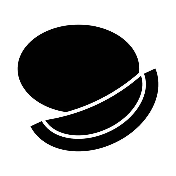 Cantaloupe Vector Glyph Ikona Użytku Osobistego Komercyjnego — Wektor stockowy