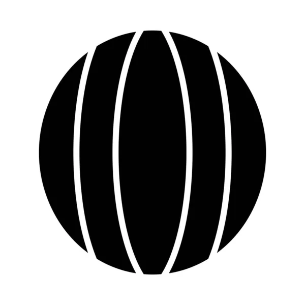 Watermeloen Vector Glyph Icon Voor Persoonlijk Commercieel Gebruik — Stockvector