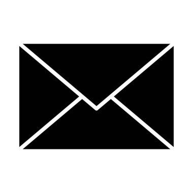 Kişisel ve ticari kullanım için Zarf Vektörü Kabartma Simgesi