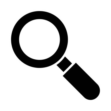 Kişisel ve ticari kullanım için cam vektör simgesi büyütme simgesi