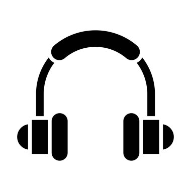 Kişisel ve ticari kullanım için kulaklık Vektörü Kabartma Simgesi