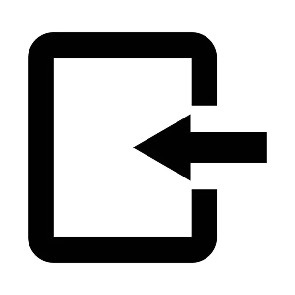 Iniciar Sesión Vector Glyph Icon Para Uso Personal Comercial — Archivo Imágenes Vectoriales