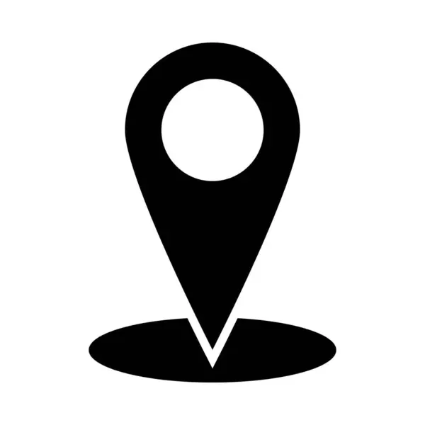 Locație Vector Glyph Icon Pentru Personal Comercial — Vector de stoc
