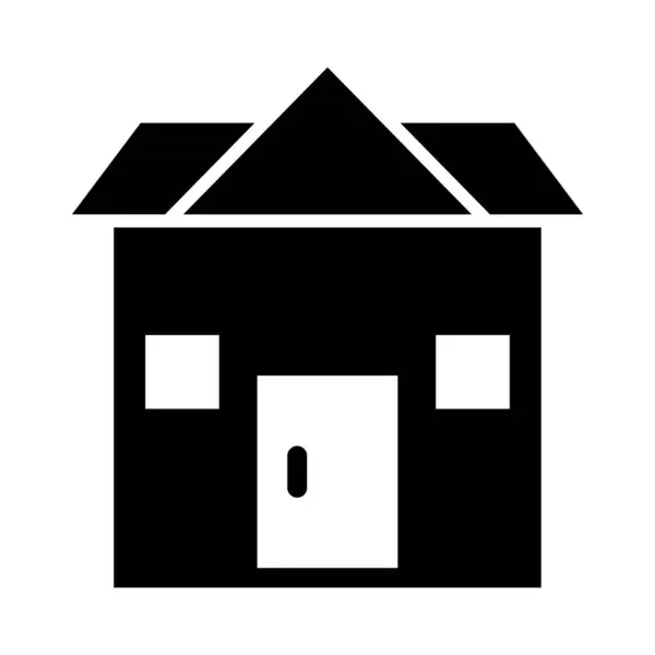 Huis Vector Glyph Ikoon Voor Persoonlijk Commercieel Gebruik — Stockvector