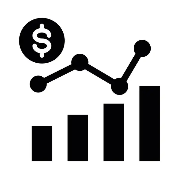 供个人及商业用途的利润矢量图标 — 图库矢量图片