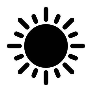 Kişisel ve Ticari Kullanım İçin Güneş Vektörü Kabartma Simgesi