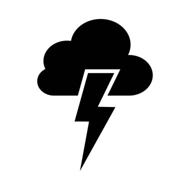 Kişisel ve ticari kullanım için Storm Vector Glyph Simgesi