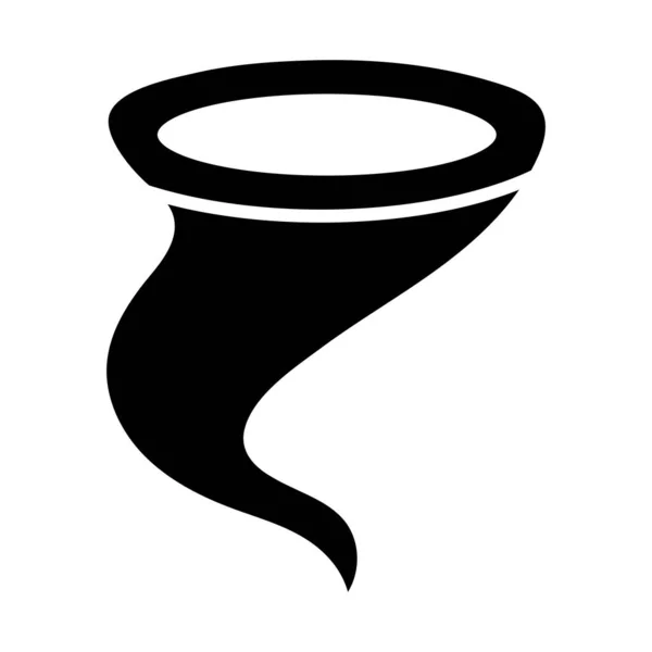 Tornado Vector Glyph Icon Personal Commercial Use — Stock Vector