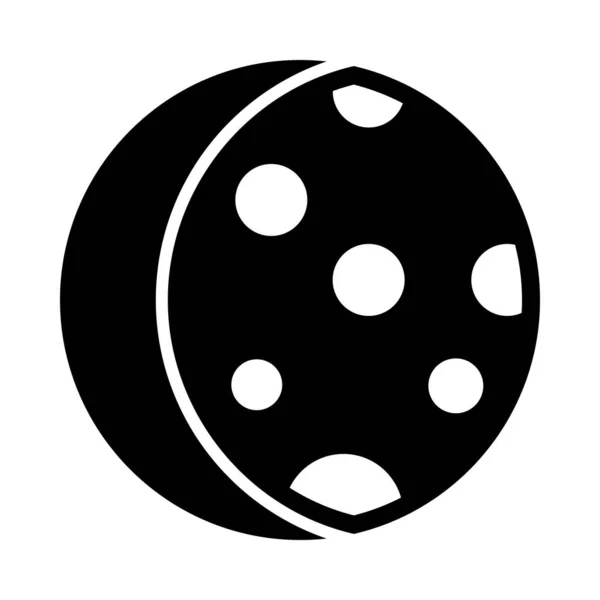 Icono Del Glifo Del Vector Del Eclipse Lunar Para Uso — Archivo Imágenes Vectoriales