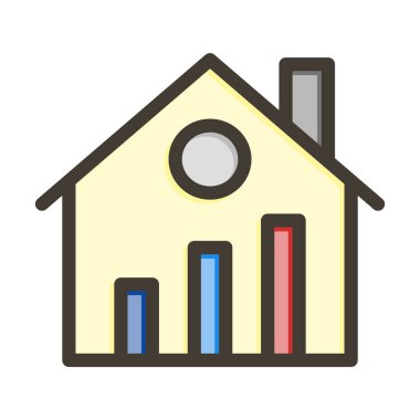 Gayrimenkul İstatistikleri Kişisel ve Ticari Kullanım İçin Renkler Dolduruldu