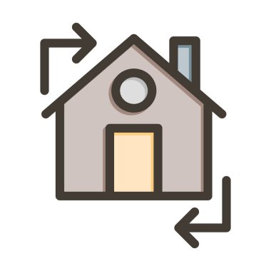 Kişisel ve Ticari Kullanım İçin Renkler Doldurulmuş Özellik Değişimi Kalın Çizgisi