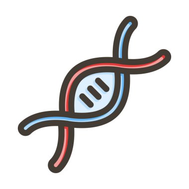 DNA Kalın Çizgisi Kişisel ve Ticari Kullanım İçin Renklerle Dolu