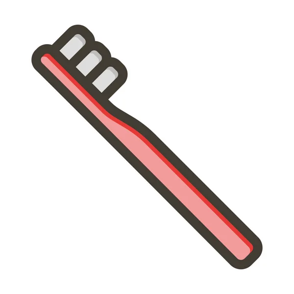 Οδοντόβουρτσα Παχιά Γραμμή Γεμάτη Χρώματα Για Προσωπική Και Εμπορική Χρήση — Διανυσματικό Αρχείο