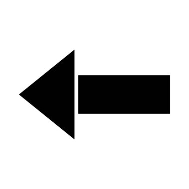 Kişisel ve ticari kullanım için Sol Ok Vektörü Kabartma Simgesi