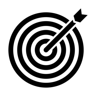 Kişisel ve ticari kullanım için Dart Vektörü Glyph Simgesi