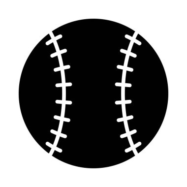 Kişisel ve ticari kullanım için Beyzbol Vektörü Glyph Simgesi