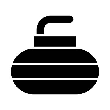 Kişisel ve ticari kullanım için Curling Vektörü Kabartma Simgesi