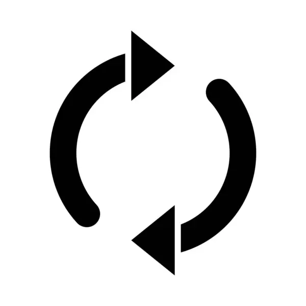 Loop Vector Glyph Icon Para Uso Personal Comercial — Archivo Imágenes Vectoriales