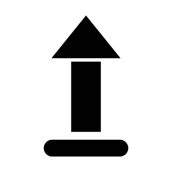 Vector Glyph Icon Uploaden Voor Persoonlijk Commercieel Gebruik — Stockvector