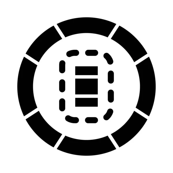 Cricket Câmp Vector Glyph Icon Pentru Personal Comercial — Vector de stoc