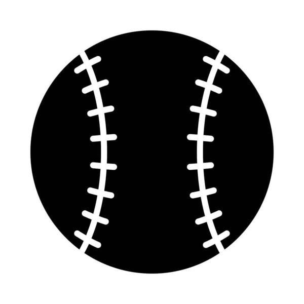Honkbal Vector Glyph Icon Voor Persoonlijk Commercieel Gebruik — Stockvector