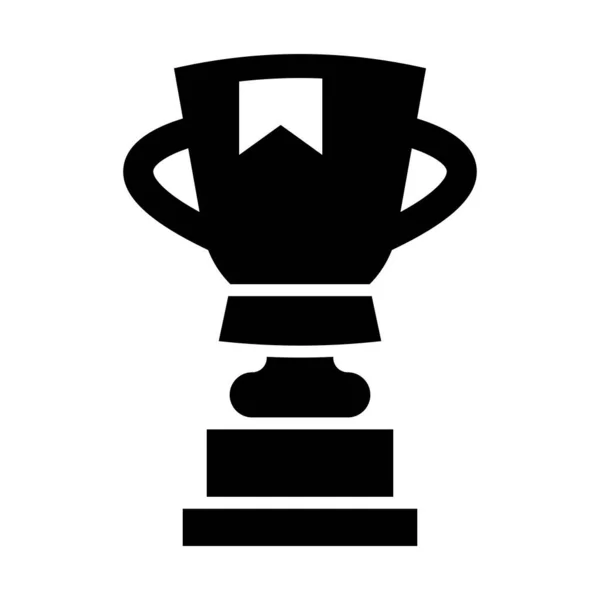 Ganador Vector Glyph Icono Para Uso Personal Comercial — Vector de stock