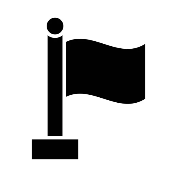 Bandera Vector Glyph Icon Para Uso Personal Comercial — Vector de stock